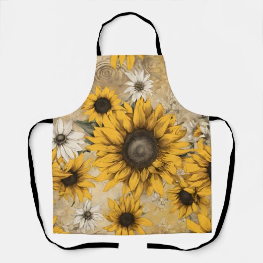 Sonnenblume Schürze (Vorderseite)
