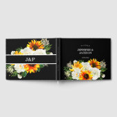 Sonnenblume - Schwarz Gästebuch (Voll)