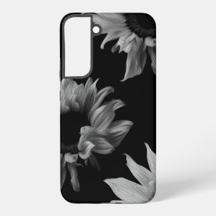 Sonnenblume Schwarz Weiß Fine Art Fotografie Einzi Samsung Galaxy Hülle