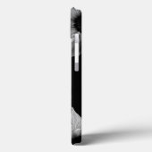 Sonnenblume - Schwarz-Weiß-Kunstfotografie Case-Mate iPhone Hülle (Rückseite / Links)