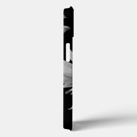 Sonnenblume - Schwarz-Weiß-Kunstfotografie Case-Mate iPhone Hülle (Rückseite / Rechts)