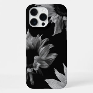 Sonnenblume Schwarz-weiße Kunstfotografie Einzigar iPhone 16 Pro Max Hülle