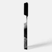 Sonnenblume Schwarz-weiße Kunstfotografie Einzigar iPhone Hülle (Rechte Seite)