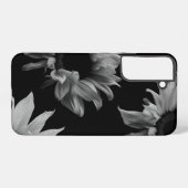 Sonnenblume Schwarz-weiße Kunstfotografie Einzigar Samsung Galaxy Hülle (Rückseite (Horizontal))