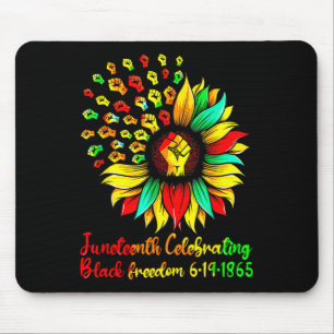 Sonnenblume Schwarze Freiheit 19 Juni 1865 Junetee Mousepad