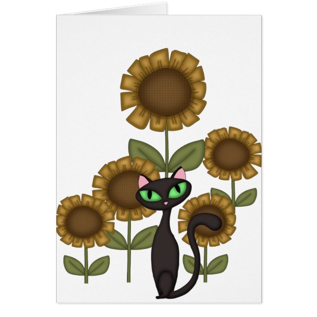 Sonnenblume-schwarze Katze (Vorne)
