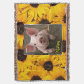 Sonnenblume Schweinebrasse Decke (Vorderseite Vertikal)