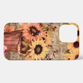Sonnenblume Segnungen Dankbarkeit Erntedank iPhone Hülle (Rückseite (Horizontal))