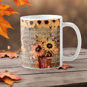 Sonnenblume Segnungen Dankbarkeit Erntedank Kaffeetasse