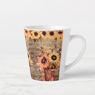 Sonnenblume Segnungen Dankbarkeit Erntedank Milchtasse