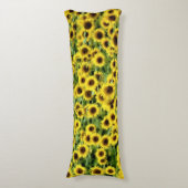 Sonnenblume Seitenschläferkissen (Vorderseite Vertikal)