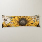 Sonnenblume Seitenschläferkissen (Rückseite)