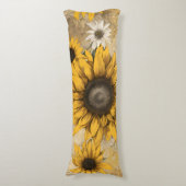 Sonnenblume Seitenschläferkissen (Vorderseite Vertikal)