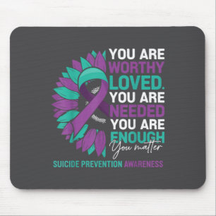 Sonnenblume Selbstmordprävention Bewusstseins Moti Mousepad