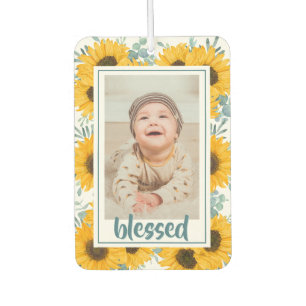 Sonnenblume Seligen Familie Kinder Foto Autolufterfrischer