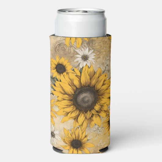 Sonnenblume Selters Dosenkühler (Seltzer Rückseite)
