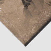 Sonnenblume Sepia Brown Vintage Antique Alte Textu Seidenpapier (Ausschnitt)