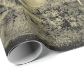 Sonnenblume Sepia Vintag antike Grunge Textur Geschenkpapier (Rolleneckpunkt)