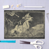 Sonnenblume Sepia Vintag antike Grunge Textur Seidenpapier (Handwerk)