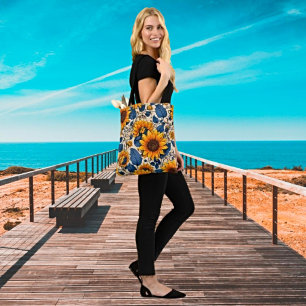 Sonnenblume Serenade - Lebhafte Blume Tasche
