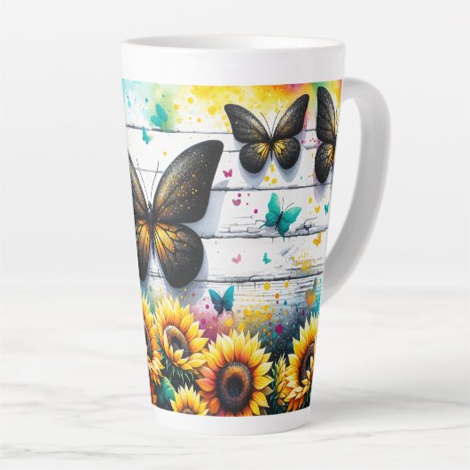 Sonnenblume Serenity Milchtasse (Rechte Ecke)