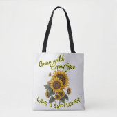 Sonnenblume Serenity Tote Tasche (Vorderseite)