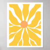 Sonnenblume Serenity Vector Abstraktes Poster (Vorne)