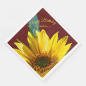 Sonnenblume Serviette (Ecke)