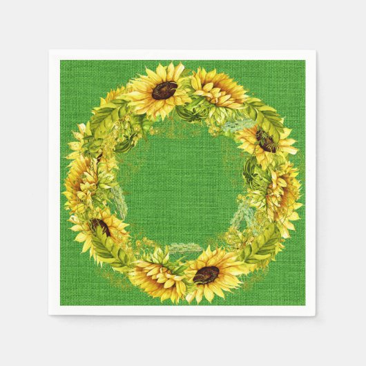 Sonnenblume Serviette (Vorderseite)