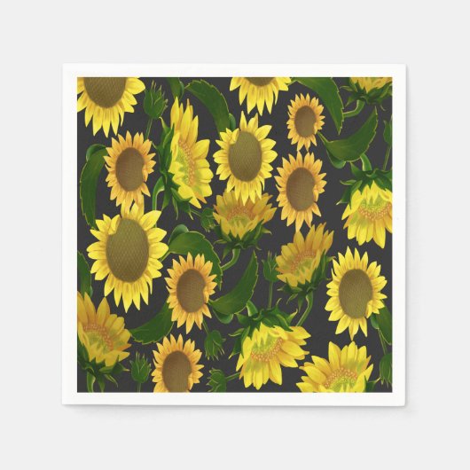 Sonnenblume Serviette (Vorderseite)