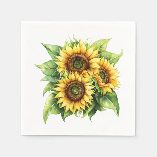 Sonnenblume Serviette (Vorderseite)