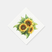 Sonnenblume Serviette (Ecke)