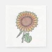 Sonnenblume Serviette (Vorderseite)