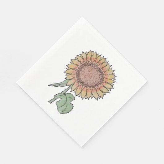 Sonnenblume Serviette (Ecke)