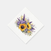 Sonnenblume Serviette (Ecke)