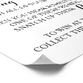 Sonnenblume Setzen Sie ein Clothespin-Brautparty-S Poster (Ecke)