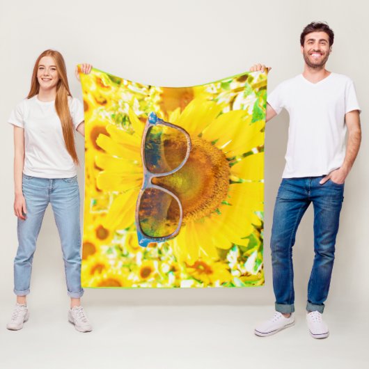 Sonnenblume Shades Chic Fleecedecke (Beispiel)