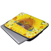 Sonnenblume Shades Chic Laptopschutzhülle (Vorne Knopf)