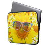 Sonnenblume Shades Chic Laptopschutzhülle (Vorderseite Links)
