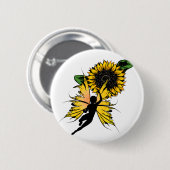 Sonnenblume Shadow Fairy Button (Vorne & Hinten)