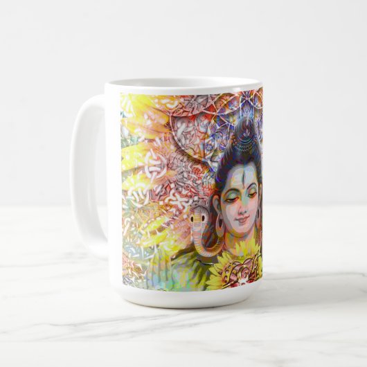Sonnenblume Shiva Tasse (Vorderseite Links)