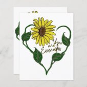 Sonnenblume Sie sind genug (Vorne/Hinten)