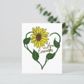 Sonnenblume Sie sind genug (Stehend Vorderseite)