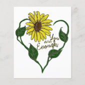 Sonnenblume Sie sind genug (Rückseite)