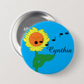 Sonnenblume singend button (Vorne & Hinten)