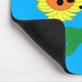 Sonnenblume singend mousepad (Ecke)