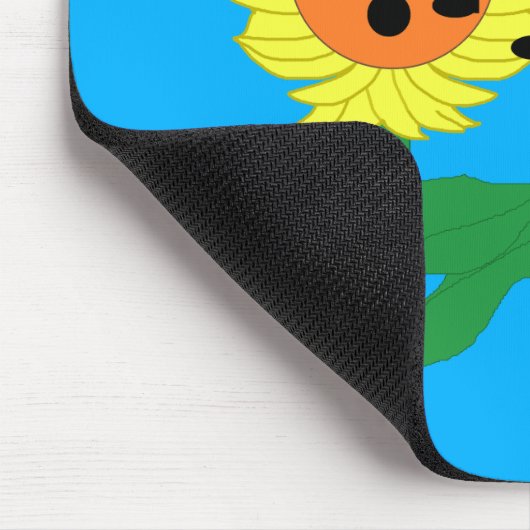 Sonnenblume singend mousepad (Ecke)