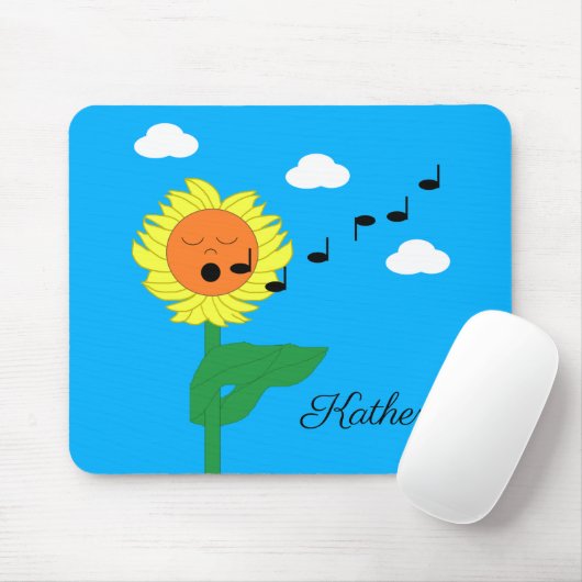 Sonnenblume singend mousepad (Mit Mouse)