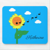 Sonnenblume singend mousepad (Vorne)