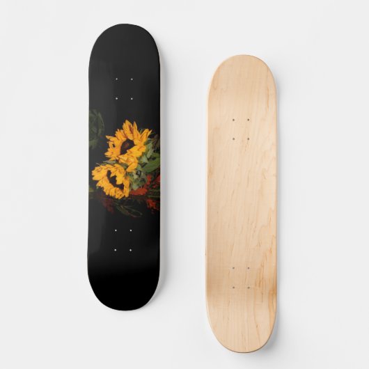 Sonnenblume Skateboard (Vorderseite)